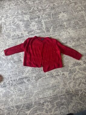George Red Sequin Girls' Cardigan